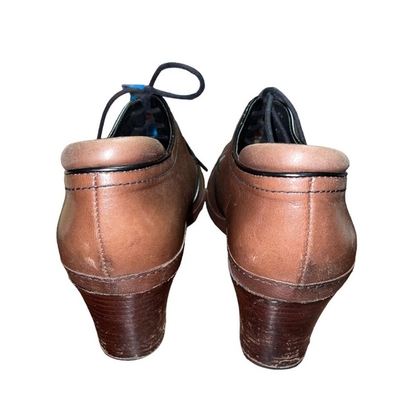 Clarks Artisan Brown Leather Heeled Booties Women’s Size 7.5‎ - Picture 4 of 7